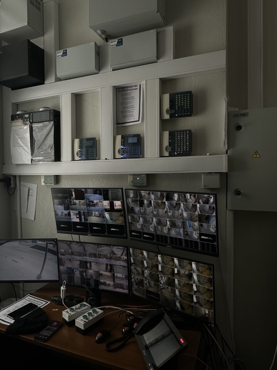 Обслуживание пожарной системы,видеонаблюдения и системы СКУД